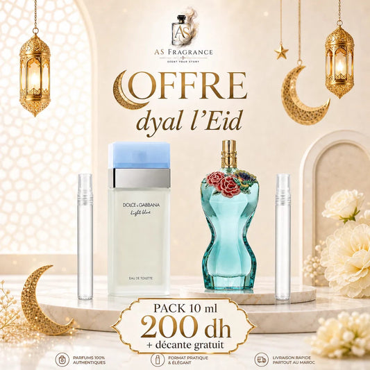 LIGHT BLUE + LA BELLE PARADISE GARDEN + DECANTE GRATUIT