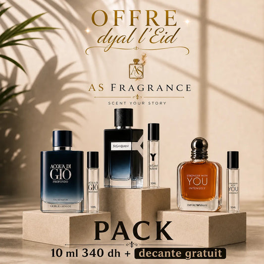 ACQUA DI GIO + INTENSELY + Y + DECANTE GRATUIT