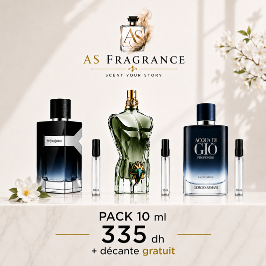Y EDP + LE BEAU PARADISE GARDEN + ACQUA DI GIO PROFONDO + DECANTE GRATUIT