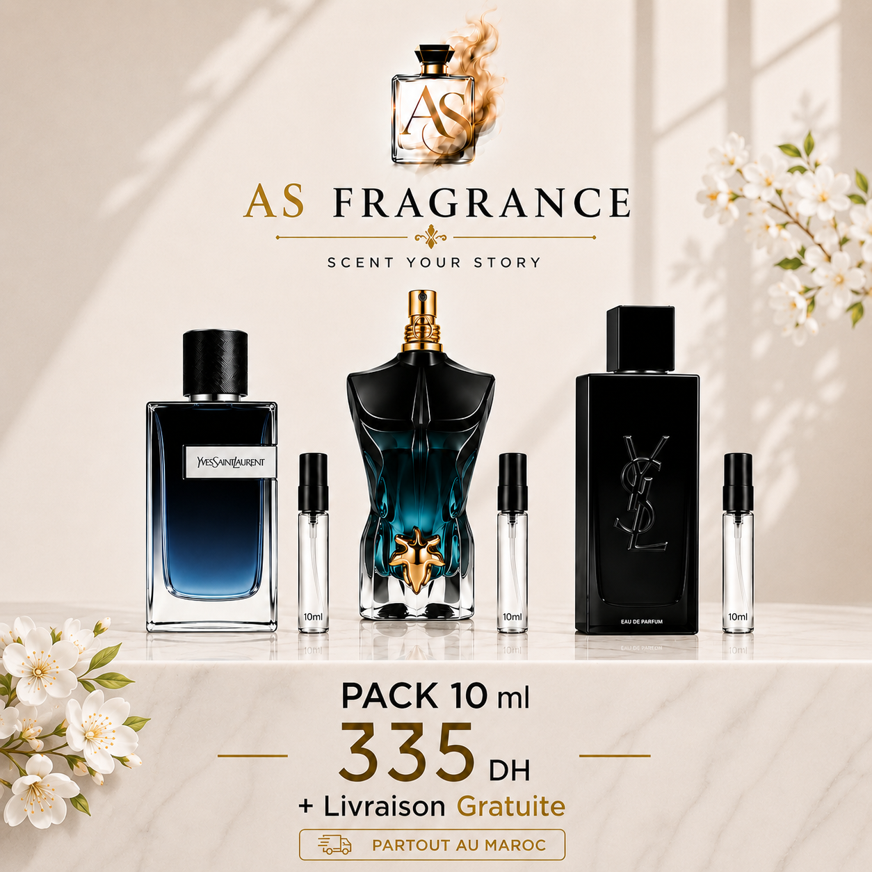 YSL Y EDP + LE BEAU LE PARFUM + YSL MYSLF + LIVRAISON GRATUITE