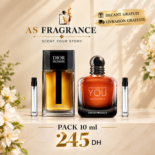 DIOR HOMME INTENSE + STRONGER WITH YOU ABSOLUTELY + DECANT GRATUIT + LIVRAISON GRATUITE